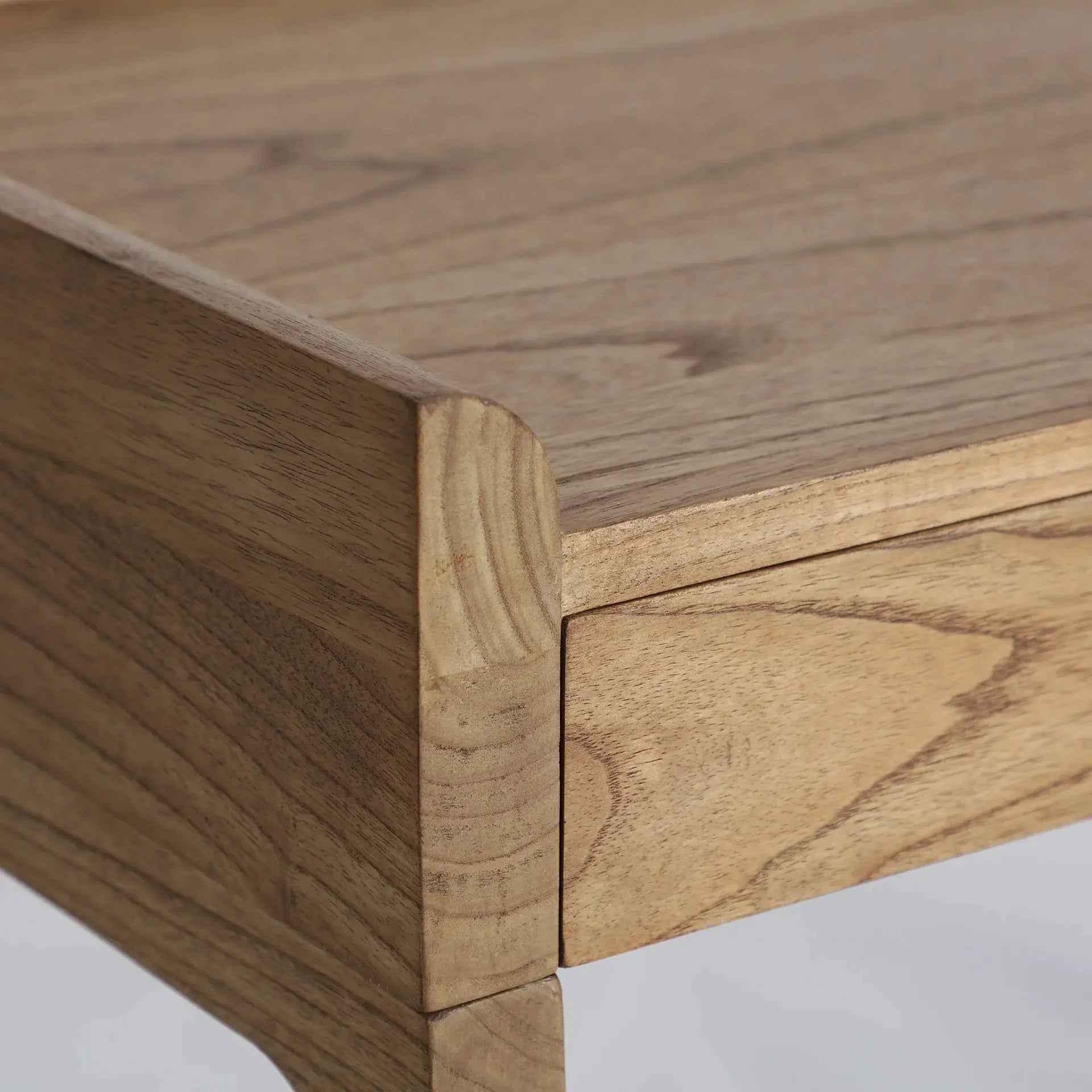 Bureau de Chambre en Bois de Mindi Marron LECCE - 120 x 60 cm KODU
