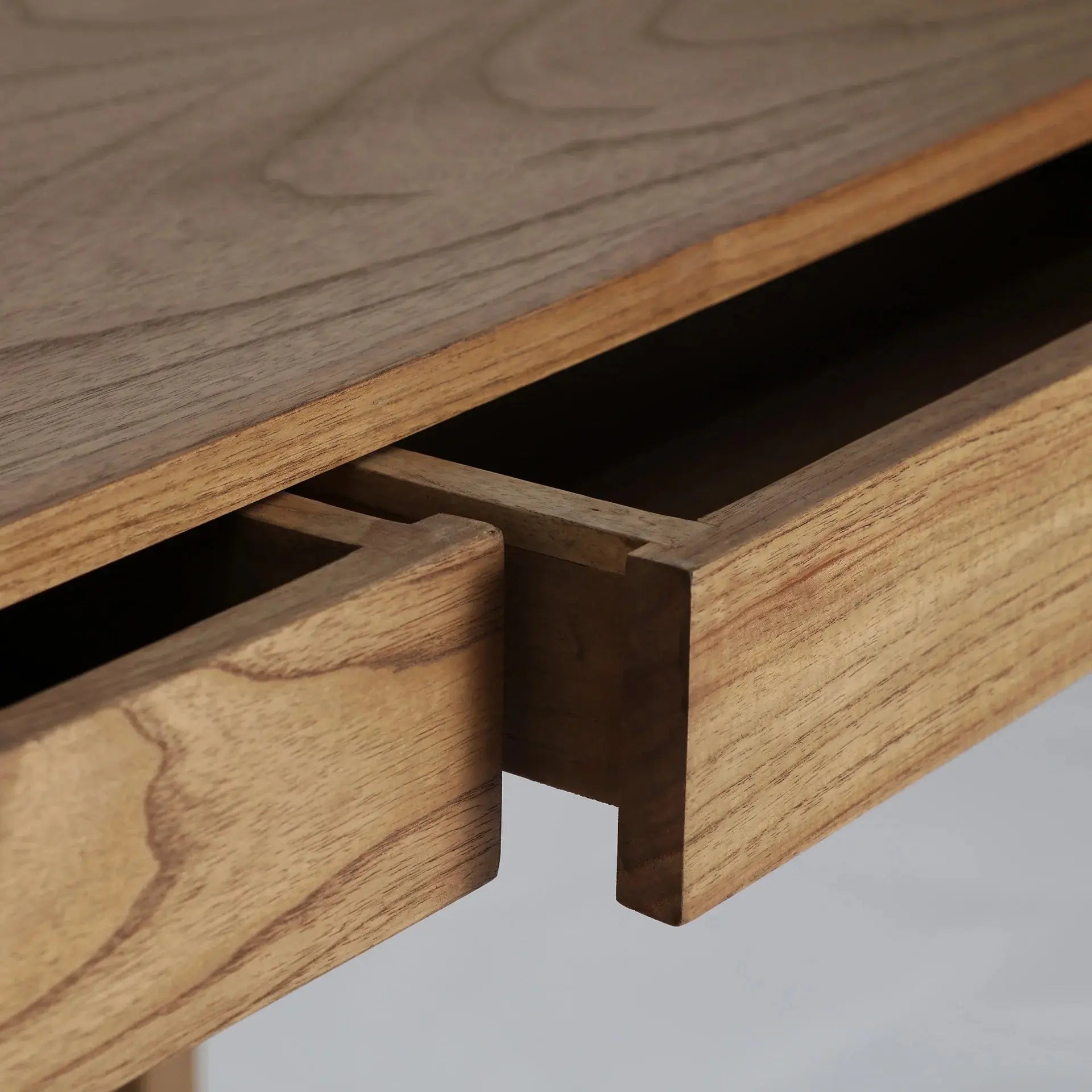Bureau de Chambre en Bois de Mindi Marron LECCE - 120 x 60 cm KODU