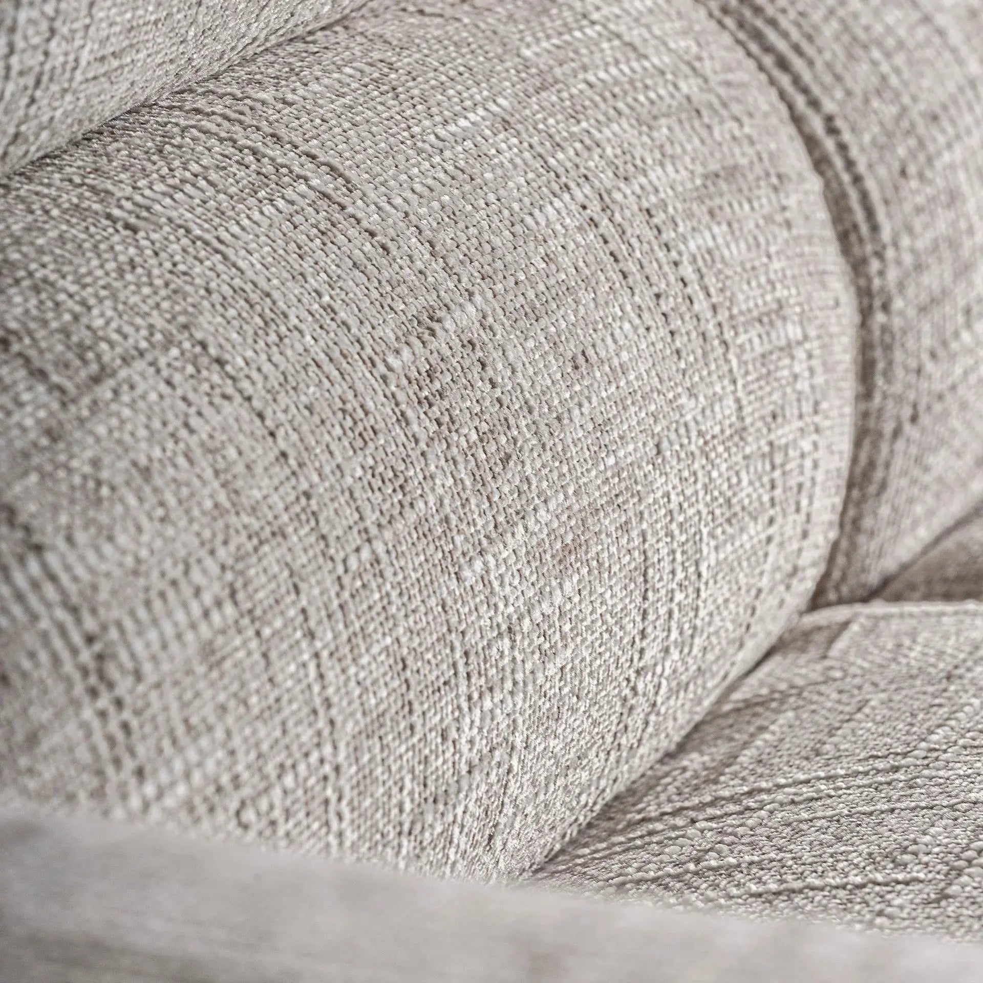 Canapé Droit 3 Places Tissu Beige BRISTOL - 97 x 210 cm KODU