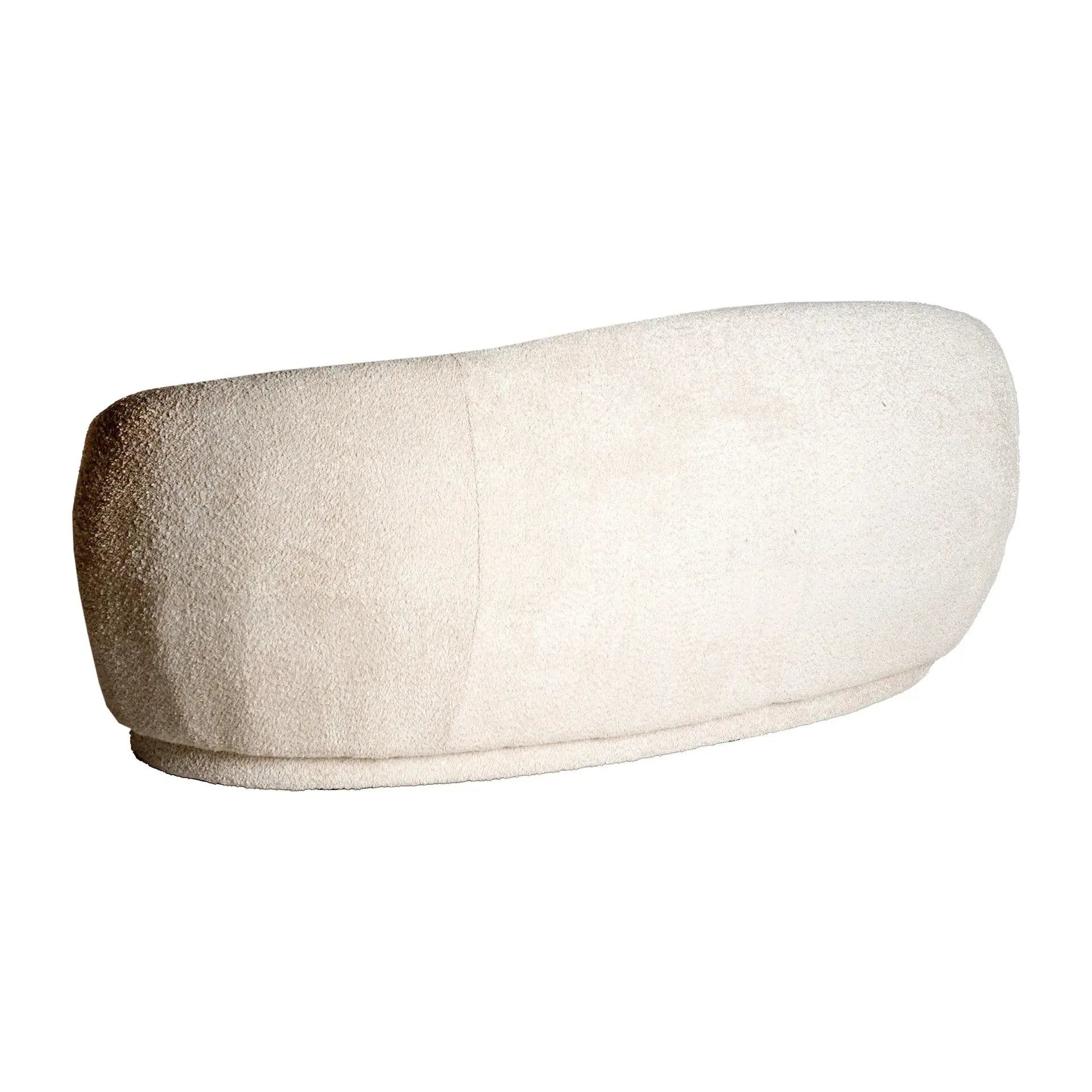 Canapé Droit 3 Places Tissu Beige WILTHEN - 91 x 181 cm KODU