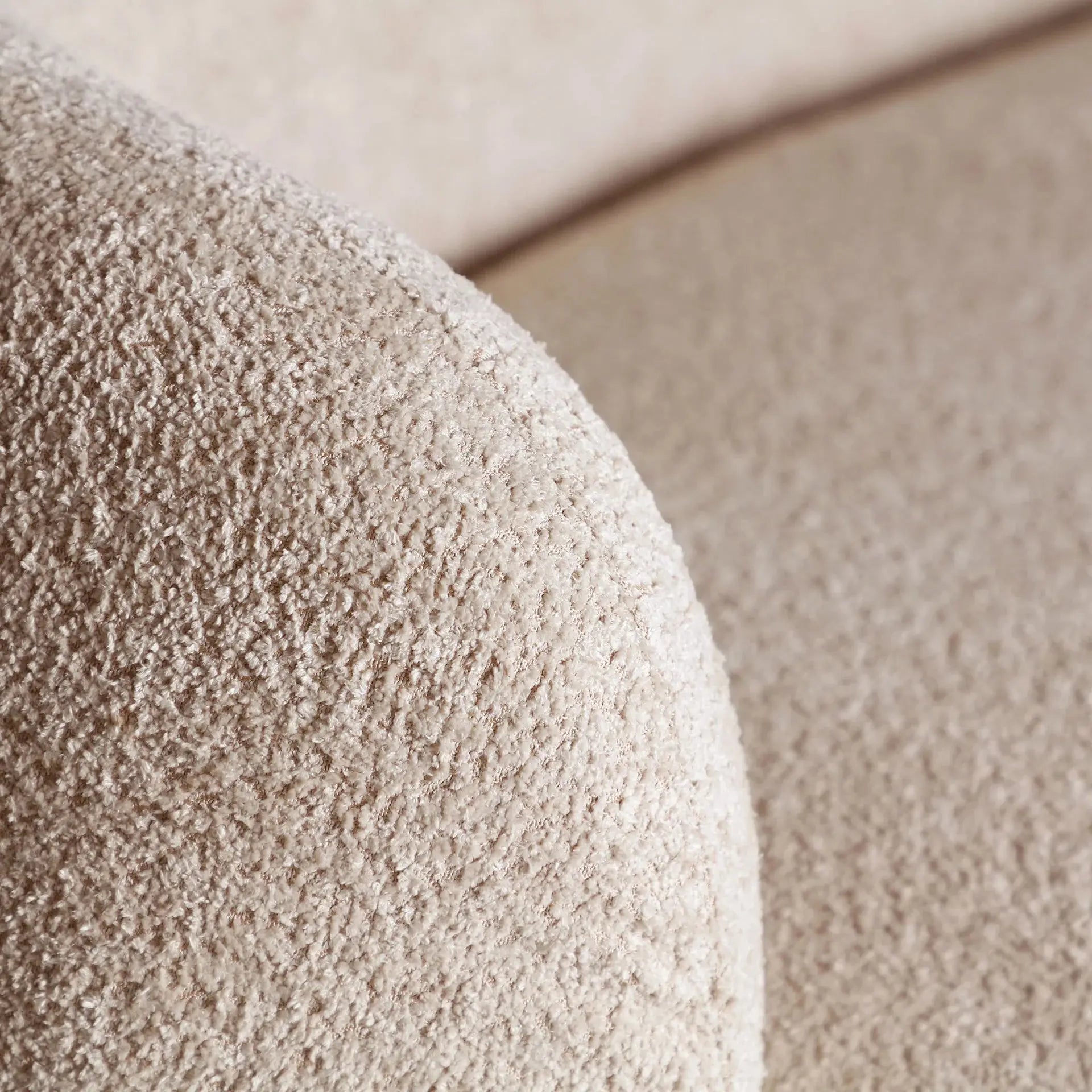 Canapé Droit 3 Places Tissu Beige WILTHEN - 91 x 181 cm KODU