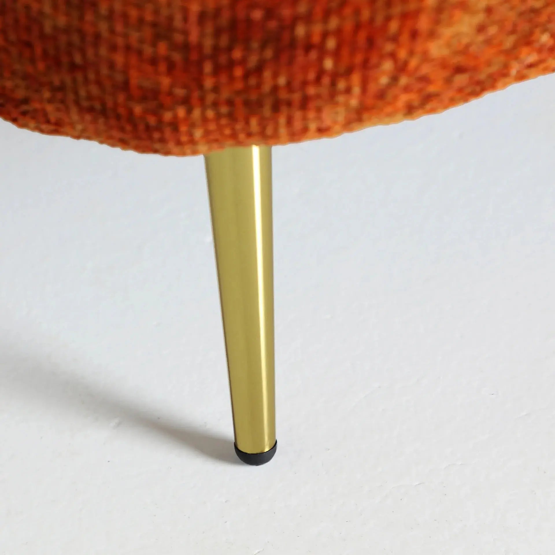 Canapé Droit 3 Places Tissu Orange LUNGERN - 94 x 215 cm KODU