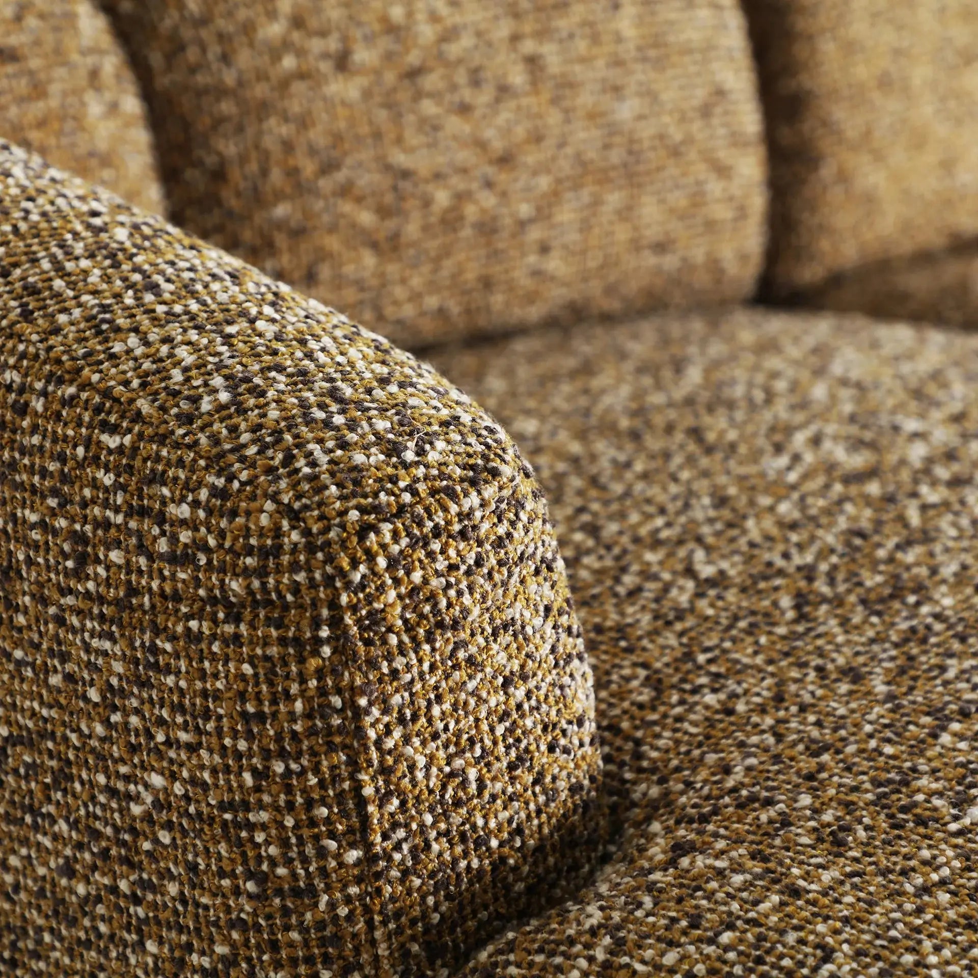 Canapé d'Angle Tissu Brun ARBOIS - 160 x 280 cm KODU