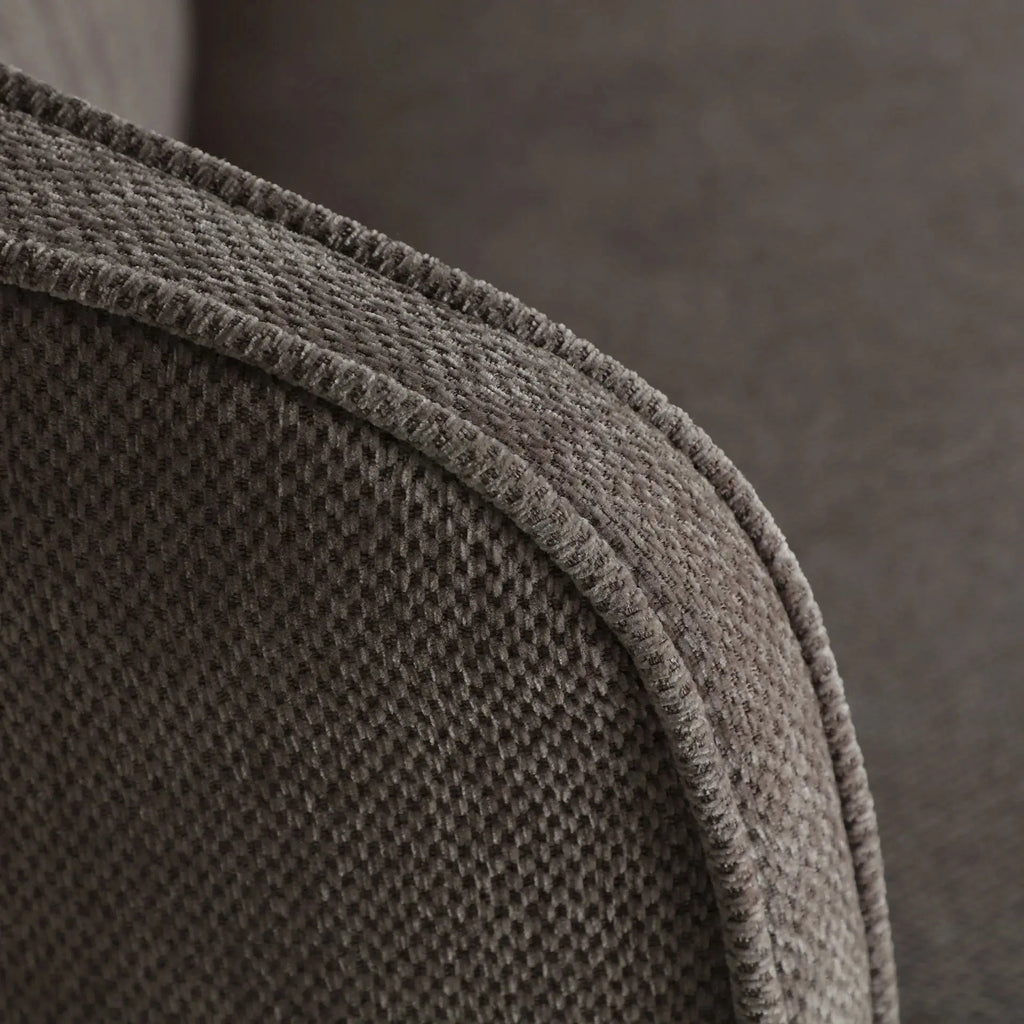 Canapé d'Angle Tissu Gris-Noir KERNS - 178 x 215 cm KODU