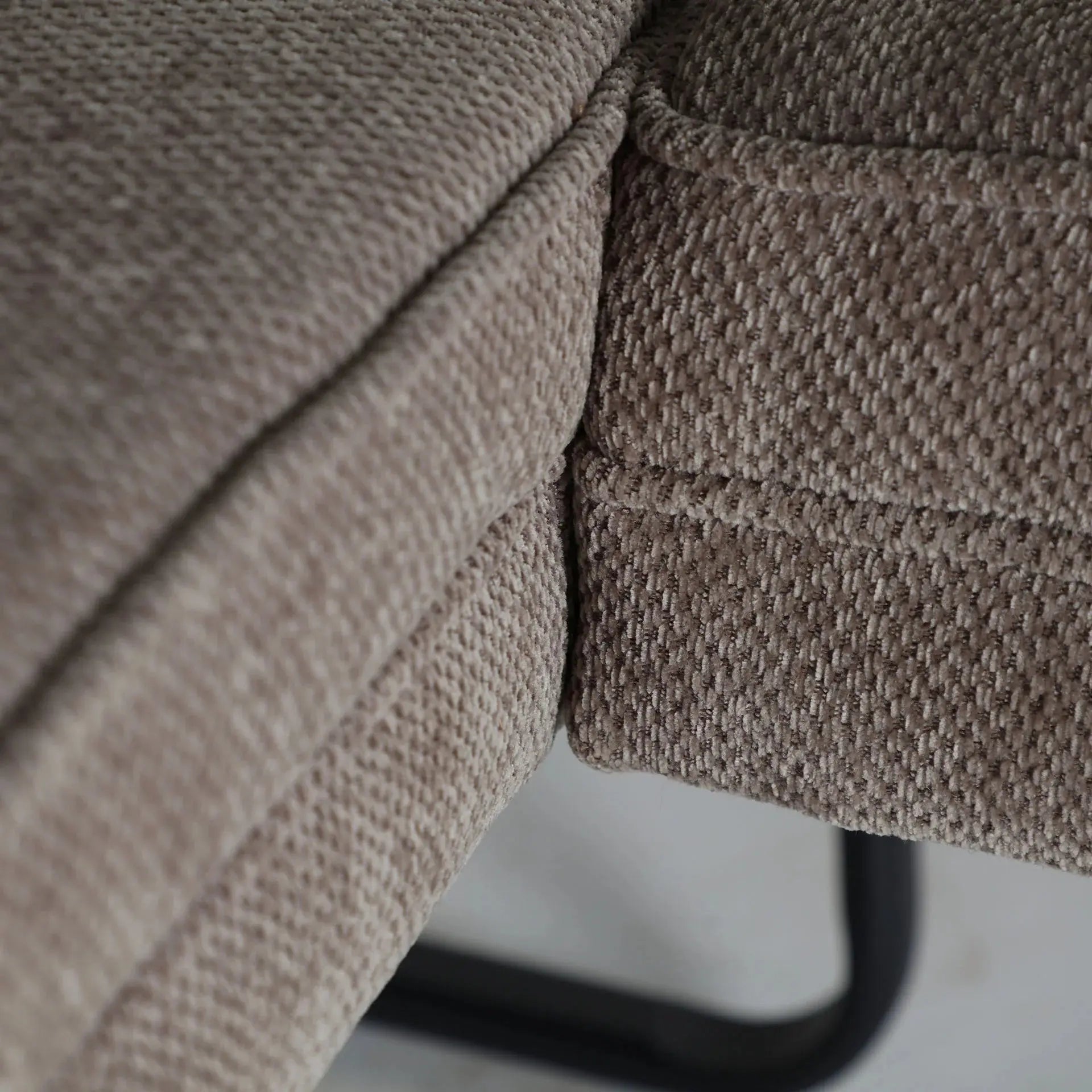 Canapé d'Angle Tissu Gris-Noir KERNS - 178 x 215 cm KODU