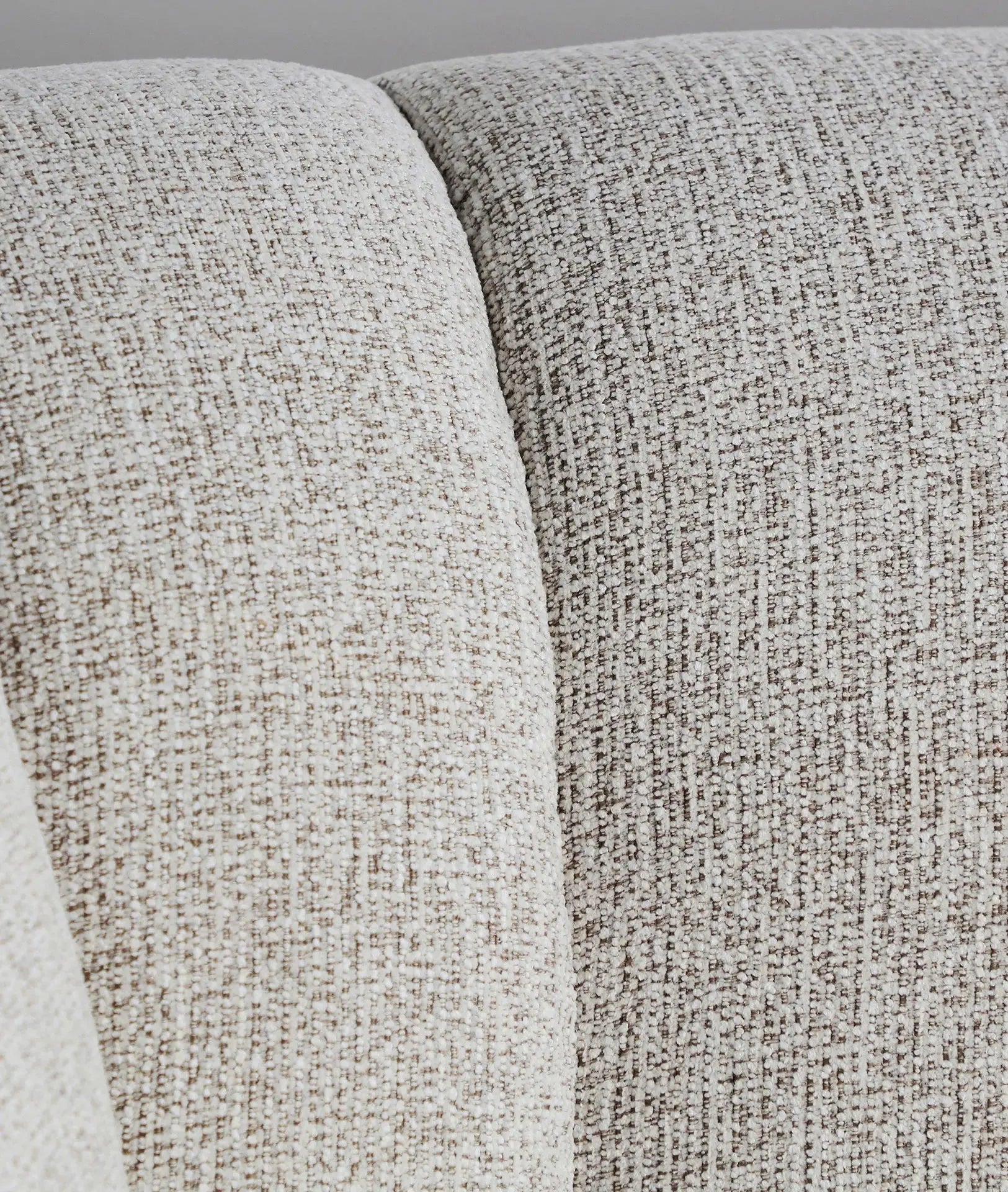 Canapé d'Angle en Tissu Blanc Marbré GLAND - 160 x 280 cm KODU