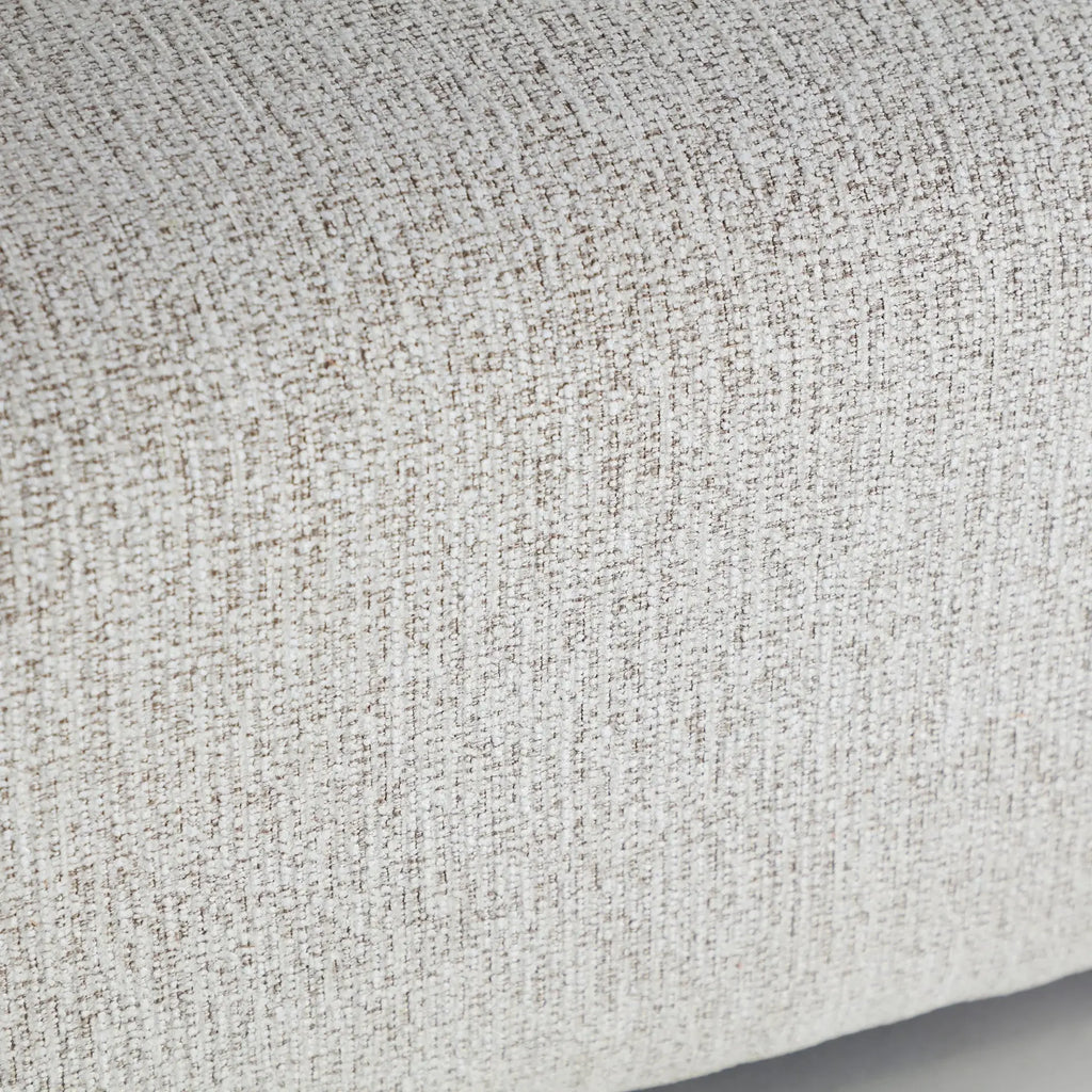 Canapé d'Angle en Tissu Blanc Marbré GLAND - 160 x 280 cm KODU