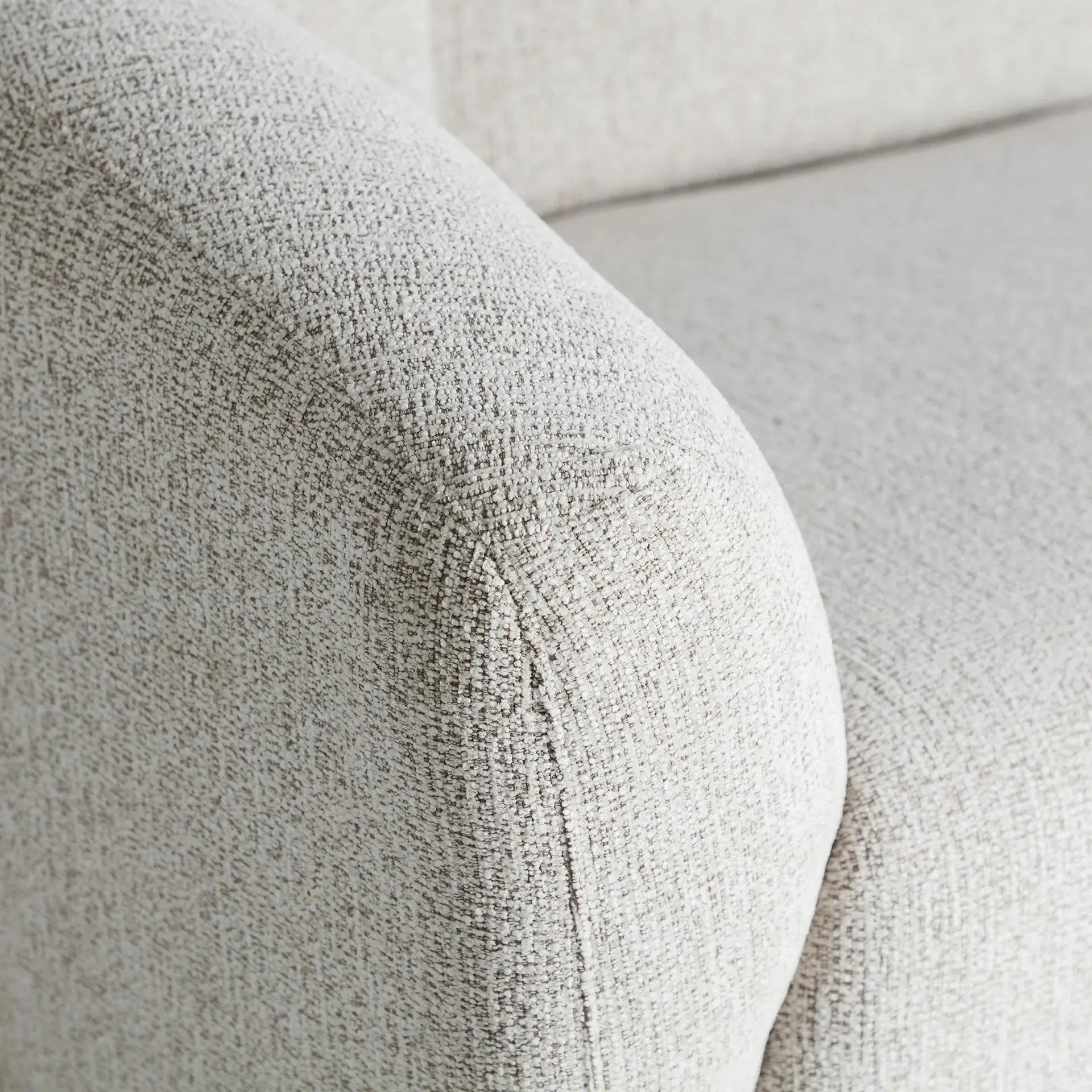 Canapé d'Angle en Tissu Blanc Marbré GLAND - 160 x 280 cm KODU