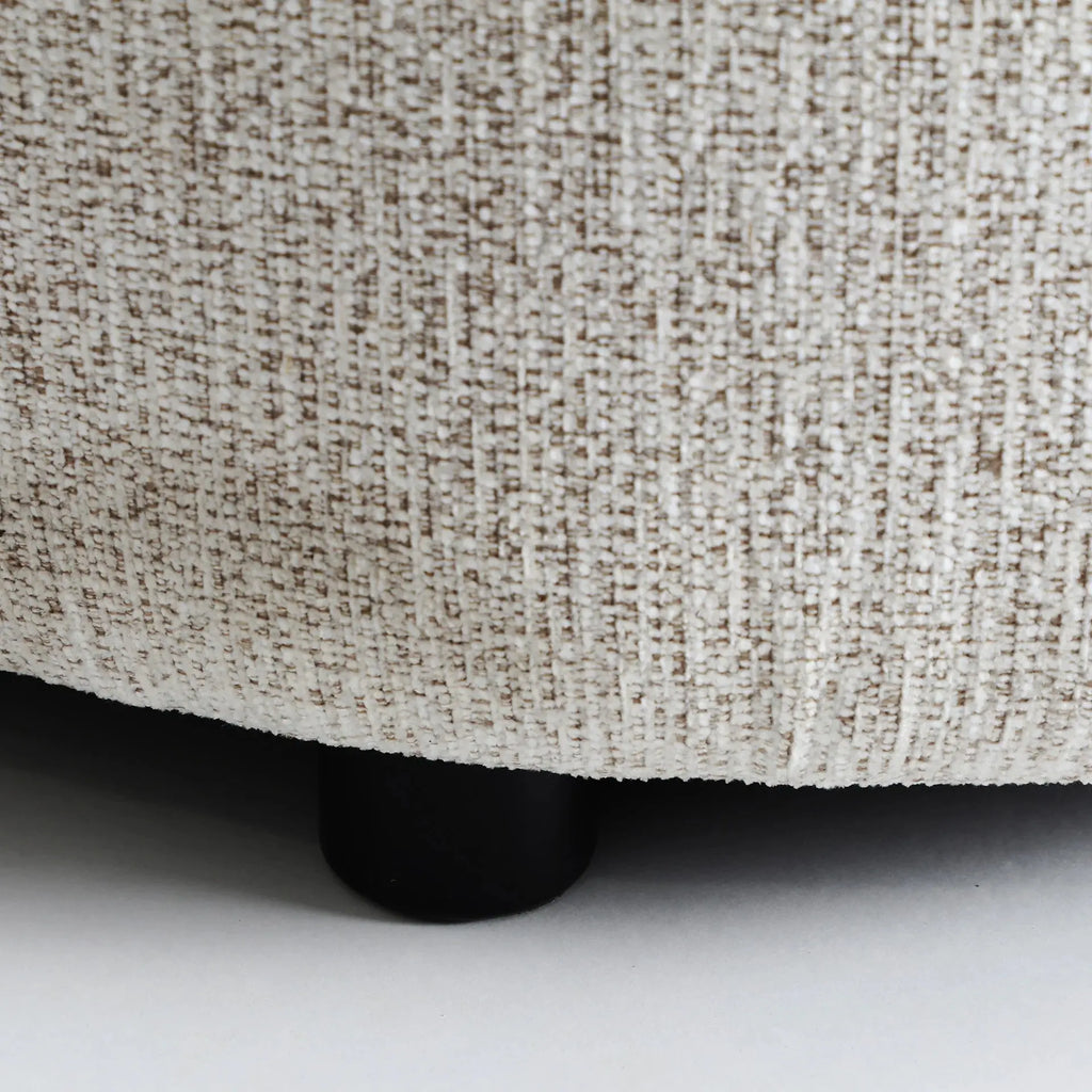 Canapé d'Angle en Tissu Blanc Marbré GLAND - 160 x 280 cm KODU