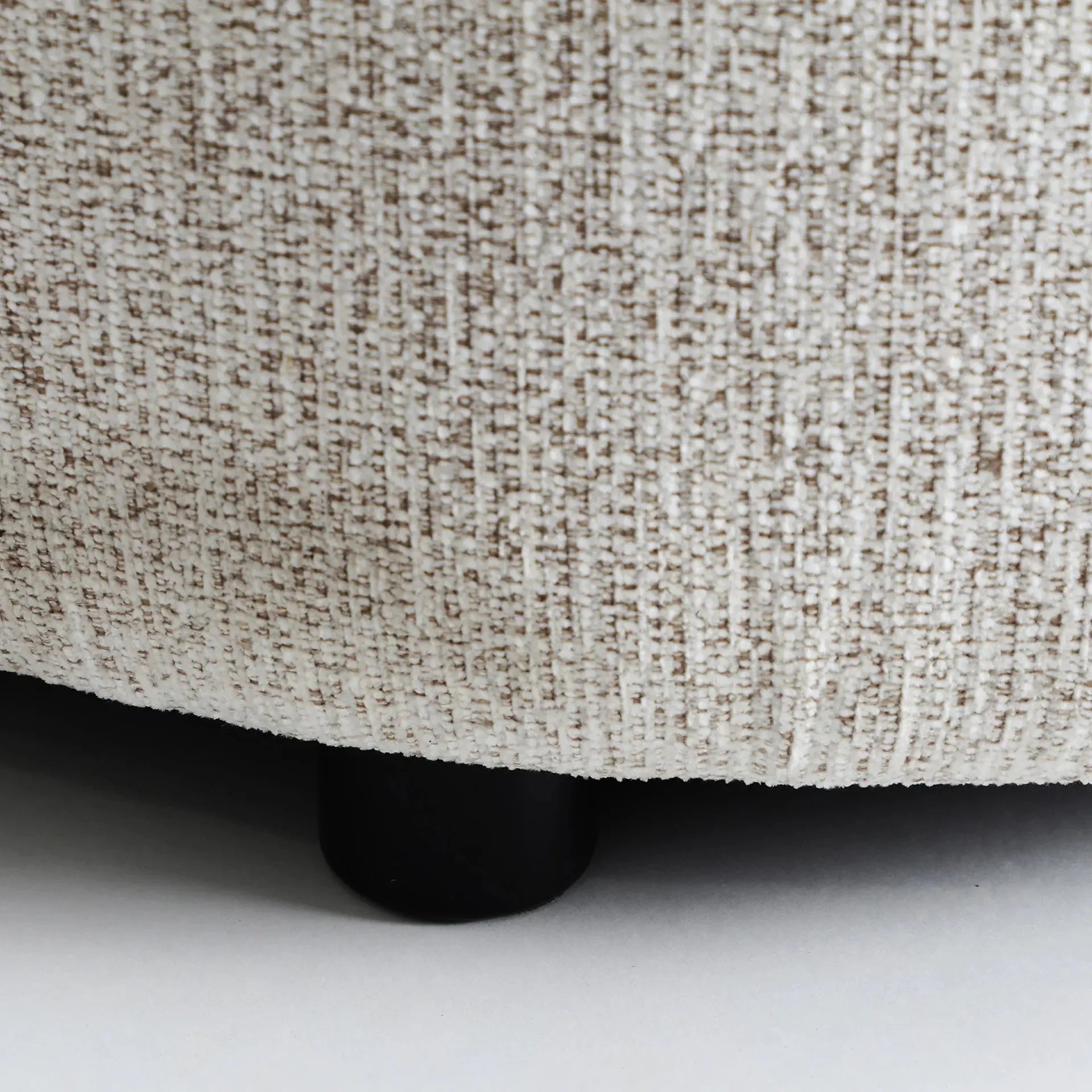 Canapé d'Angle en Tissu Blanc Marbré GLAND - 160 x 280 cm KODU