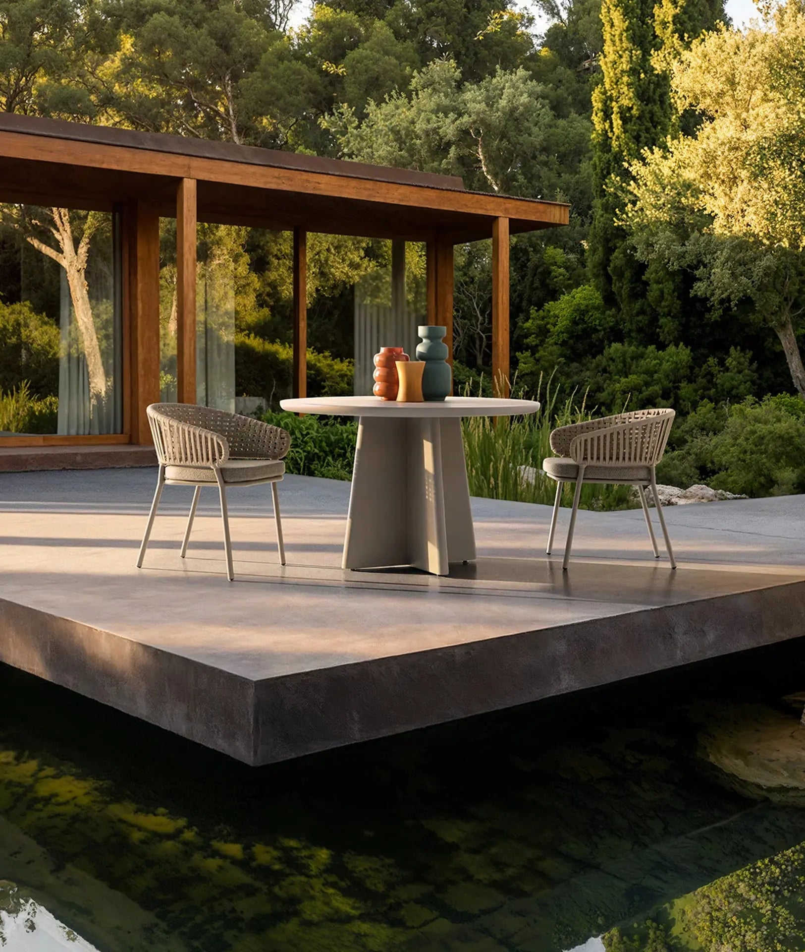 Chaise de Salle à Manger Taupe LENK - 58 x 59 cm KODU