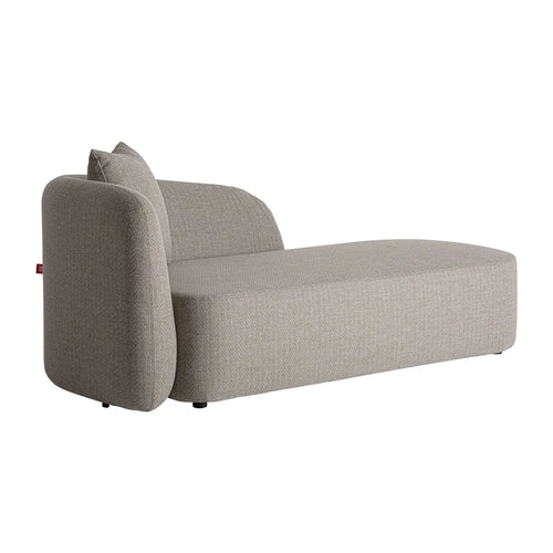 Chaise Longue Imperméable Taupe GRIMENTZ - 95 x 190 cm KODU