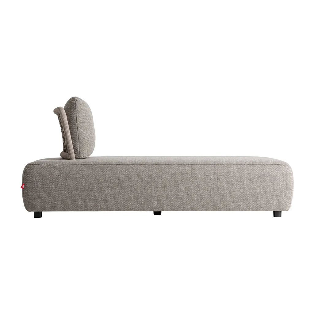 Chaise Longue Imperméable Taupe LENK - 102 x 184 cm KODU