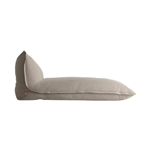 Chaise Longue Imperméable Taupe ZERMATT - 100 x 175 cm KODU