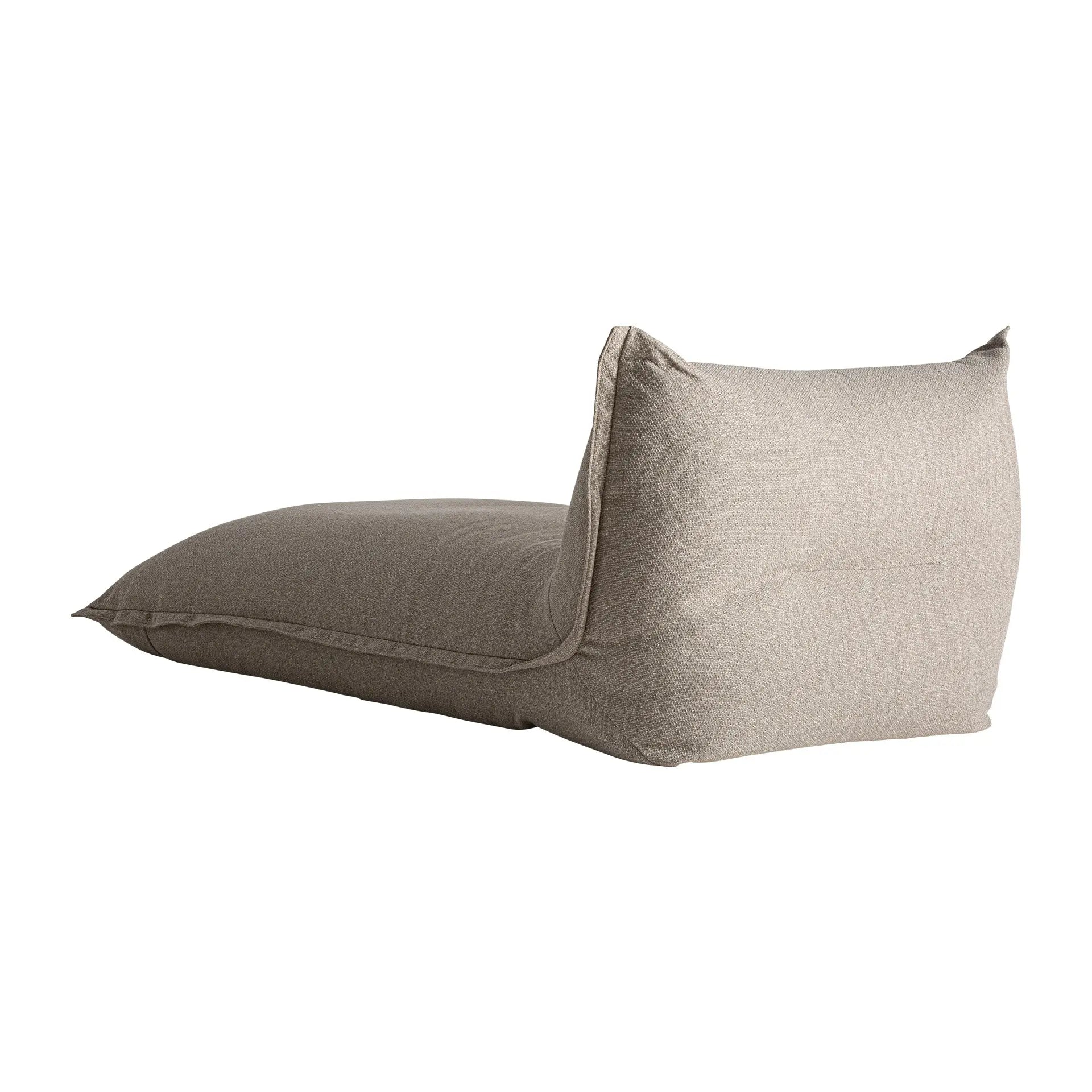 Chaise Longue Imperméable Taupe ZERMATT - 100 x 175 cm KODU