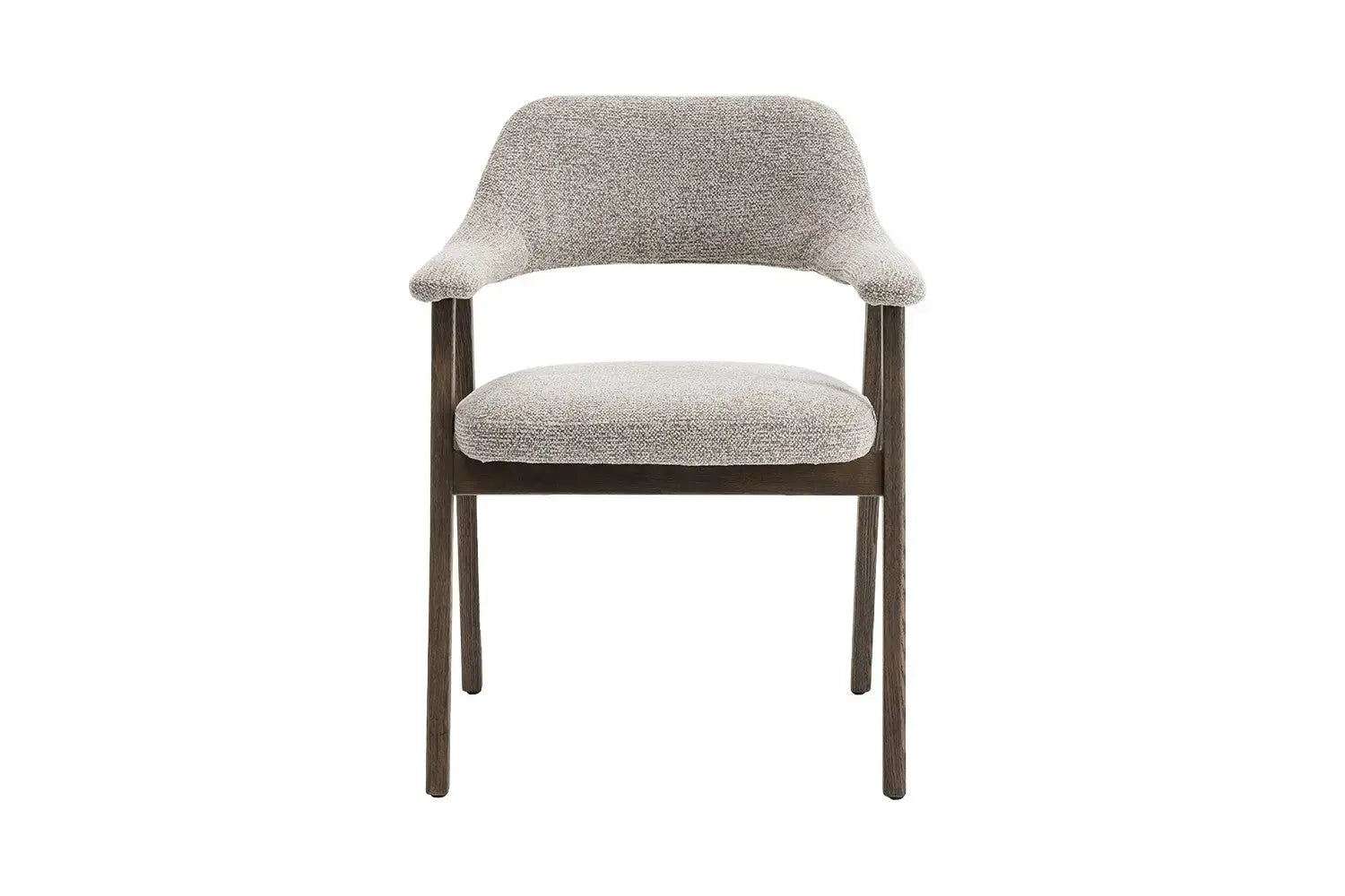 Chaise avec Accoudoirs en Bois de Chêne Massif Fumé MIA - 64 x 59.5 cm Rousseau