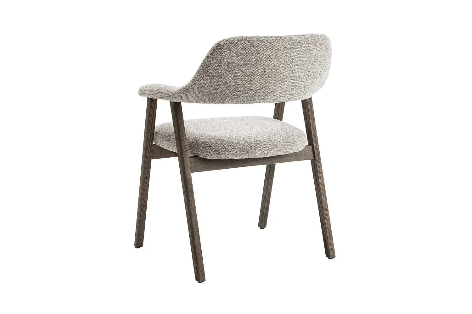 Chaise avec Accoudoirs en Bois de Chêne Massif Fumé MIA - 64 x 59.5 cm Rousseau
