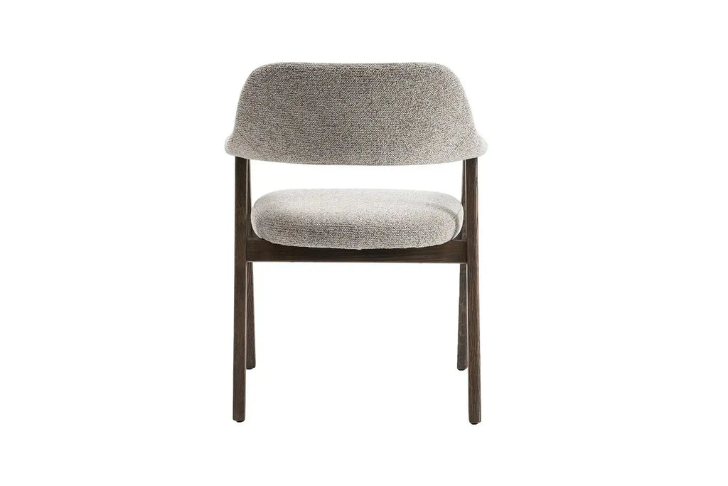 Chaise avec Accoudoirs en Bois de Chêne Massif Fumé MIA - 64 x 59.5 cm Rousseau