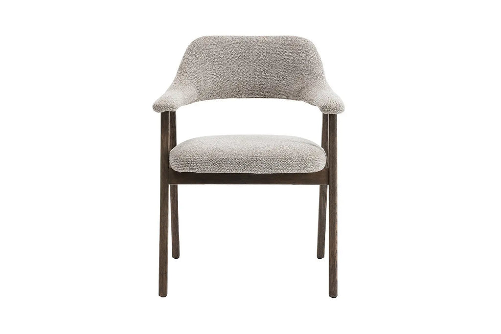 Chaise avec Accoudoirs en Chêne Massif Fumé MIA - 64 x 59.5 cm Rousseau