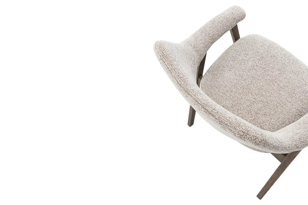 Chaise avec Accoudoirs en Chêne Massif Fumé MIA - 64 x 59.5 cm Rousseau