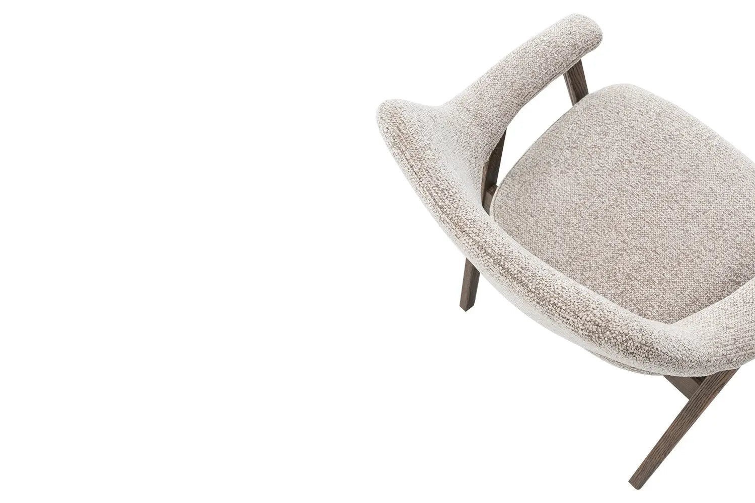 Chaise avec Accoudoirs en Chêne Massif Fumé MIA - 64 x 59.5 cm Rousseau