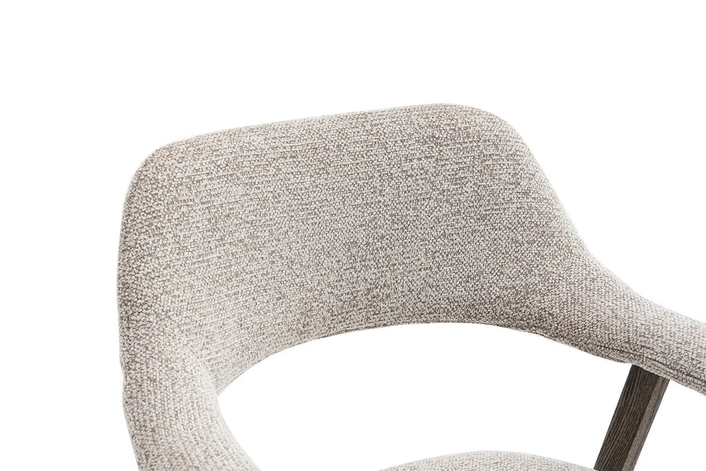 Chaise avec Accoudoirs en Chêne Massif Fumé MIA - 64 x 59.5 cm Rousseau