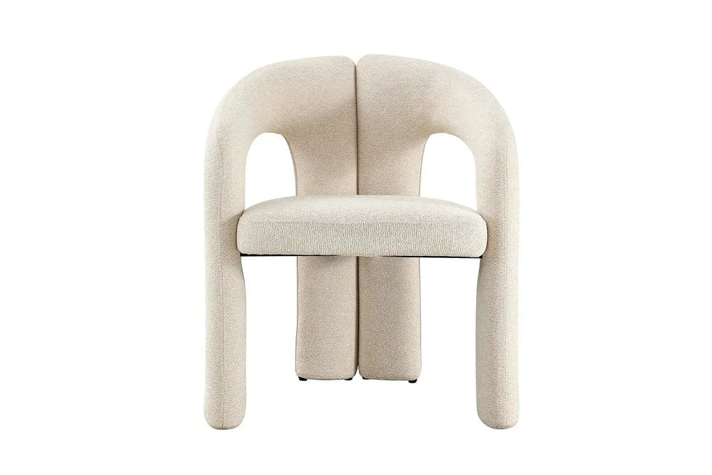 Chaise avec Accoudoirs en Tissu LANA - 63 x 62 cm Rousseau
