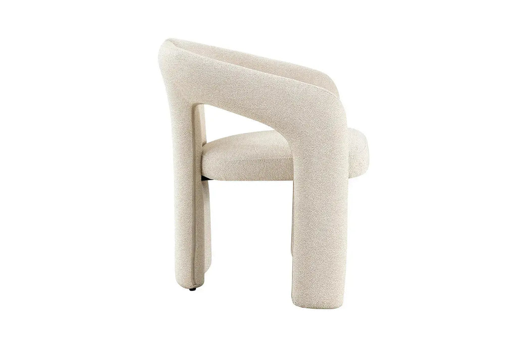Chaise avec Accoudoirs en Tissu LANA - 63 x 62 cm Rousseau