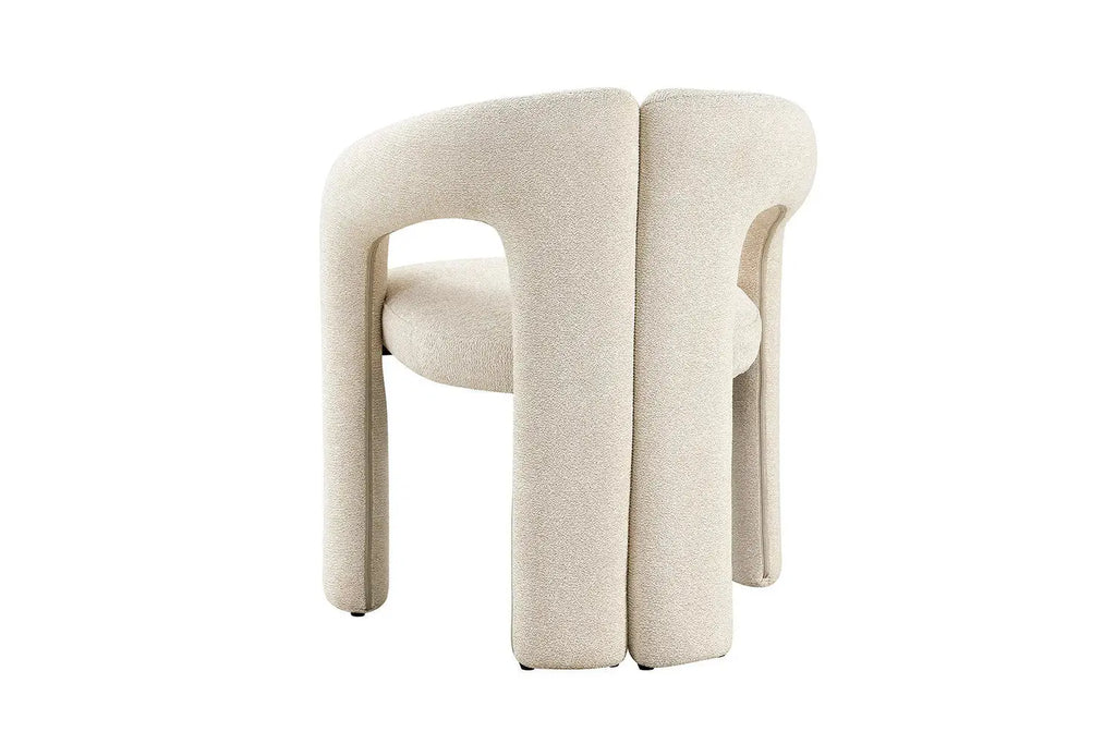Chaise avec Accoudoirs en Tissu LANA - 63 x 62 cm Rousseau