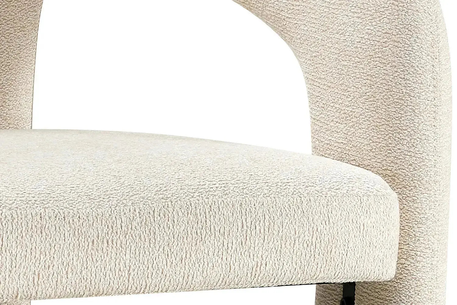 Chaise avec Accoudoirs en Tissu LANA - 63 x 62 cm Rousseau