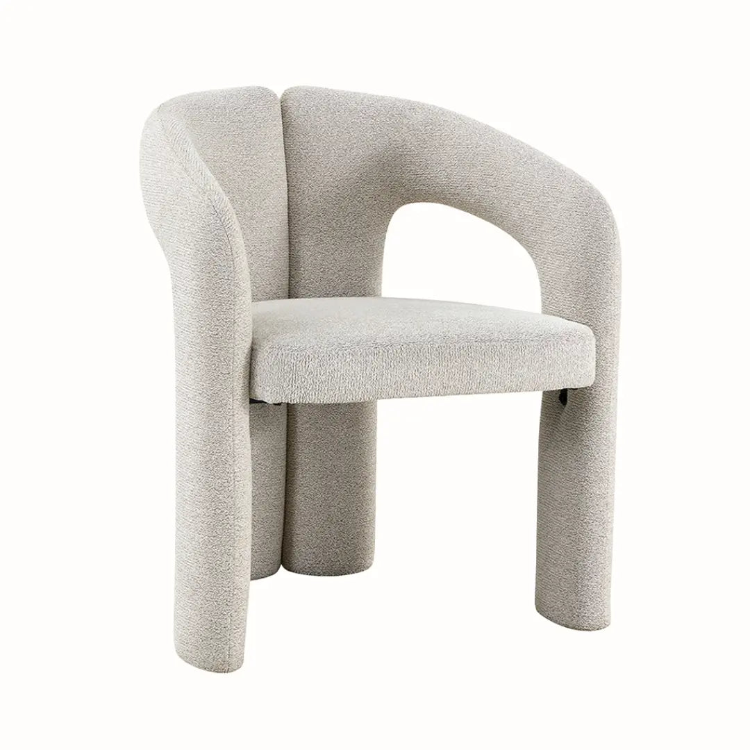 Chaise avec Accoudoirs en Tissu LANA - 63 x 62 cm Rousseau