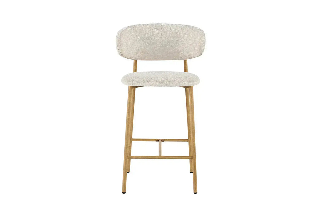 Chaise de Bar Effet Bois Naturel LIVIA - 51 x 50 cm Rousseau