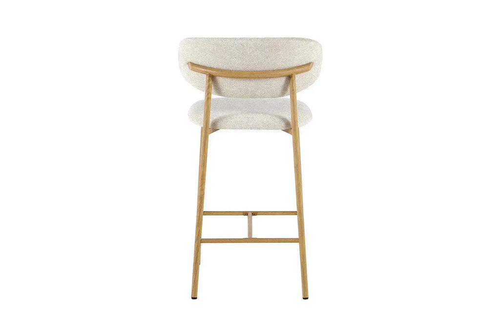 Chaise de Bar Effet Bois Naturel LIVIA - 51 x 50 cm Rousseau