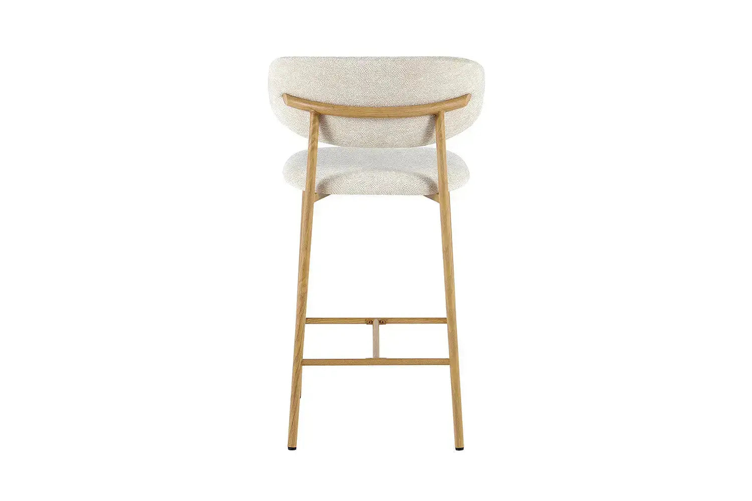 Chaise de Bar Effet Bois Naturel LIVIA - 51 x 50 cm Rousseau