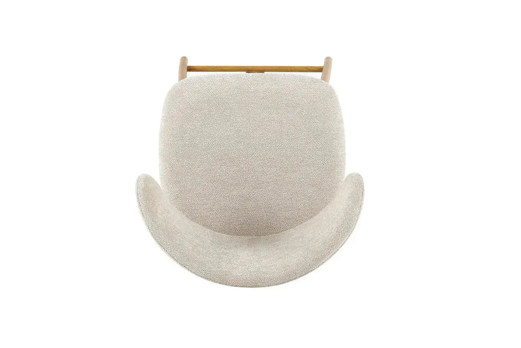 Chaise de Bar Effet Bois Naturel LIVIA - 51 x 50 cm Rousseau