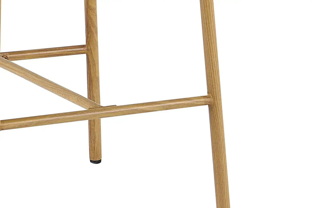 Chaise de Bar Effet Bois Naturel LIVIA - 51 x 50 cm Rousseau