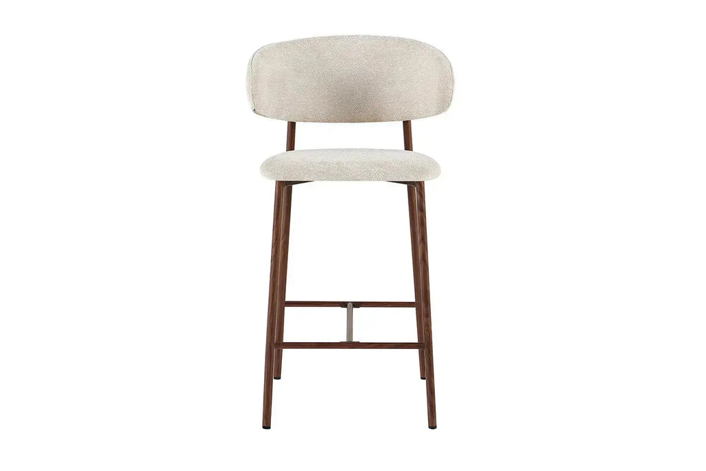 Chaise de Bar Effet Bois de Noyer LIVIA - 51 x 50 cm Rousseau