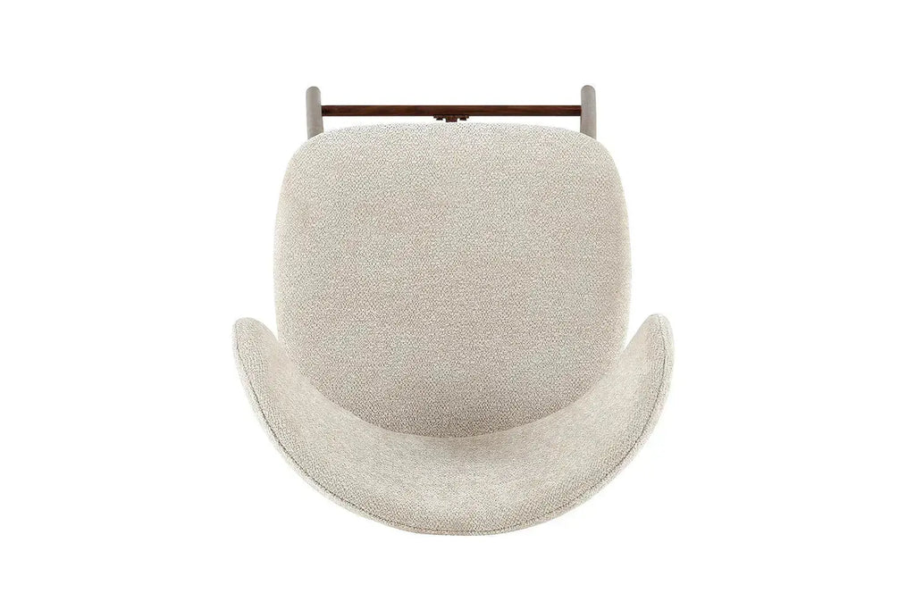 Chaise de Bar Effet Bois de Noyer LIVIA - 51 x 50 cm Rousseau