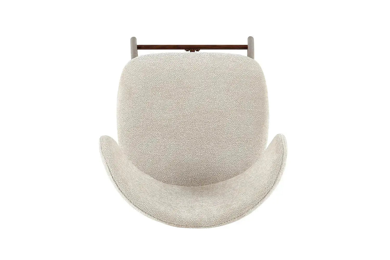 Chaise de Bar Effet Bois de Noyer LIVIA - 51 x 50 cm Rousseau
