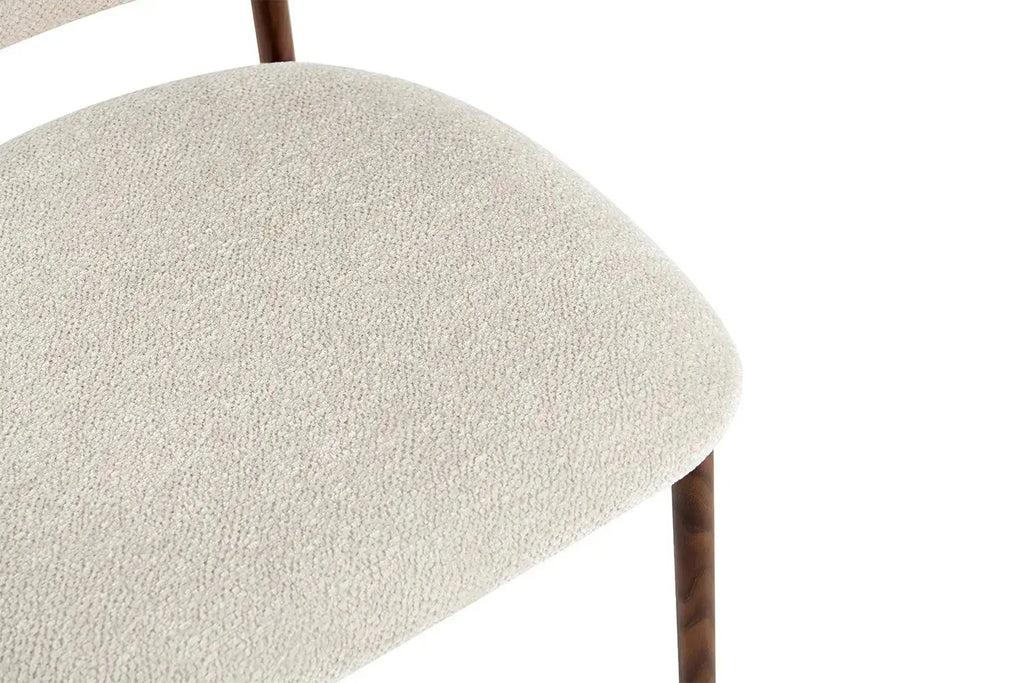 Chaise de Bar Effet Bois de Noyer LIVIA - 51 x 50 cm Rousseau
