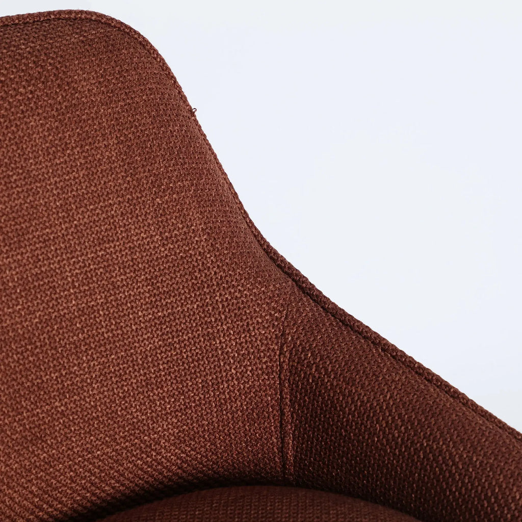 Chaise de Bar Tissu Rouge Foncé CRINO - 48 x 53 cm KODU