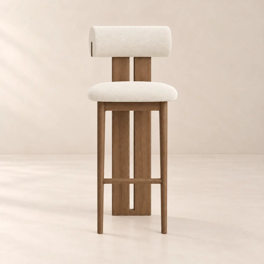Chaise de bar BETTY avec dossier cylindrique