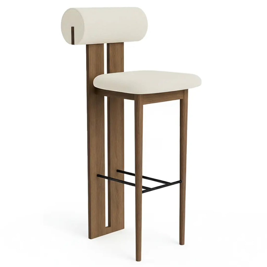 Chaise de Bar en Bois BETTY - 65 X 95cm Hawali Home