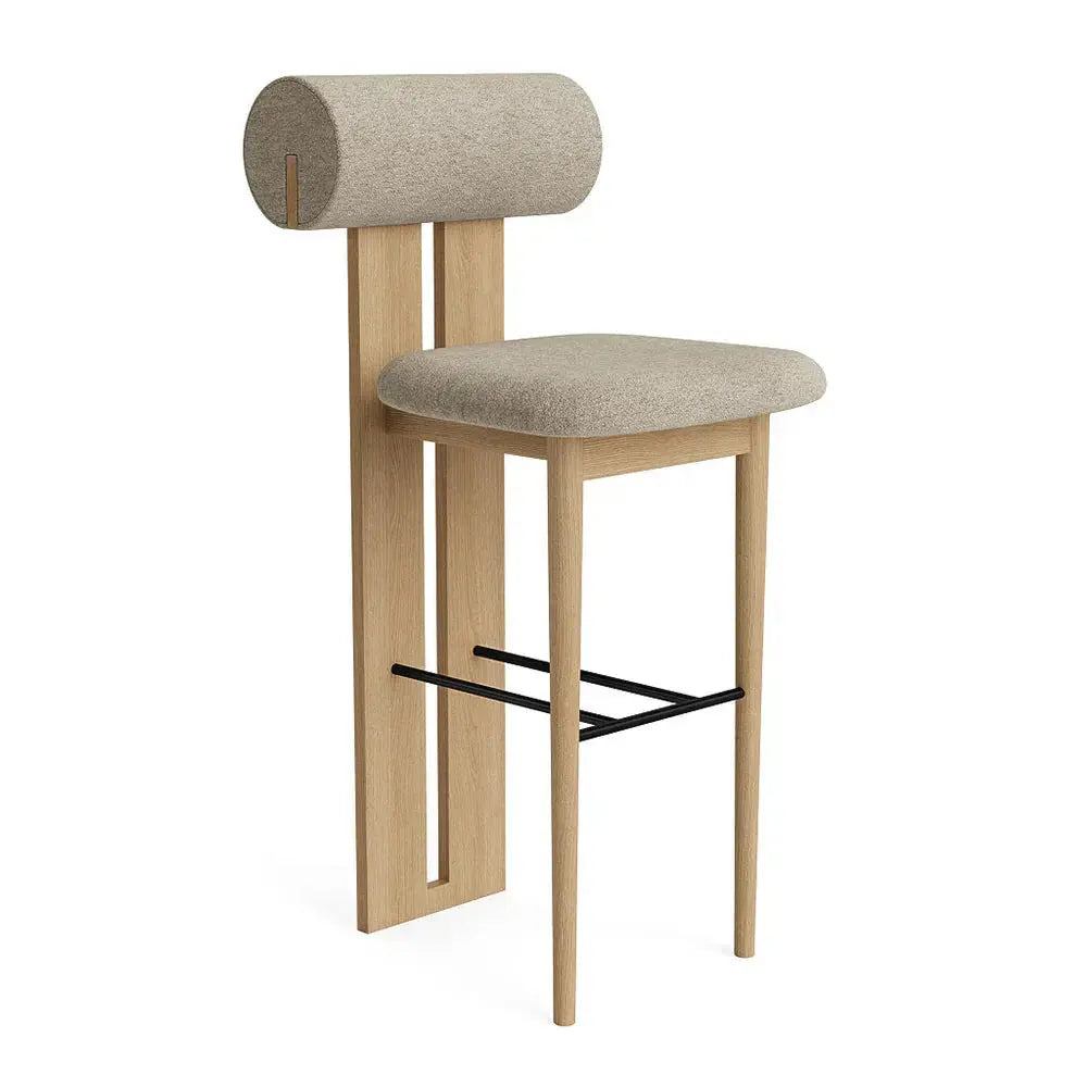 Chaise de Bar en Bois BETTY - 65 X 95cm Hawali Home