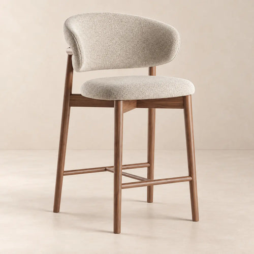 Chaise de Bar en Bois LOLY - 50 x 46 cm Hawali Home
