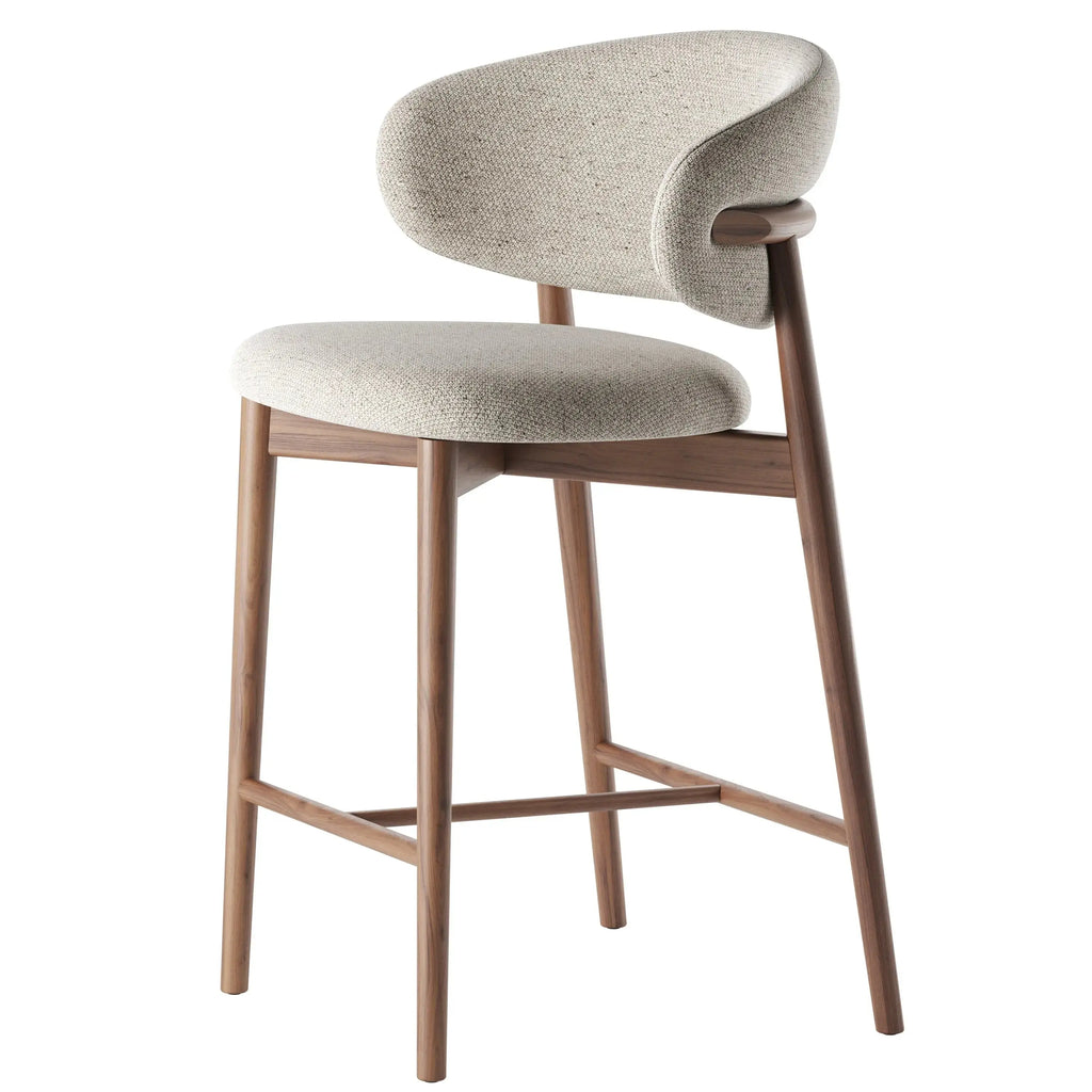 Chaise de Bar en Bois LOLY - 50 x 46 cm Hawali Home