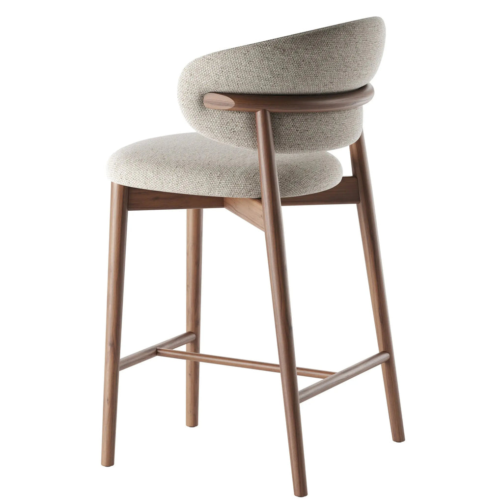 Chaise de Bar en Bois LOLY - 50 x 46 cm Hawali Home