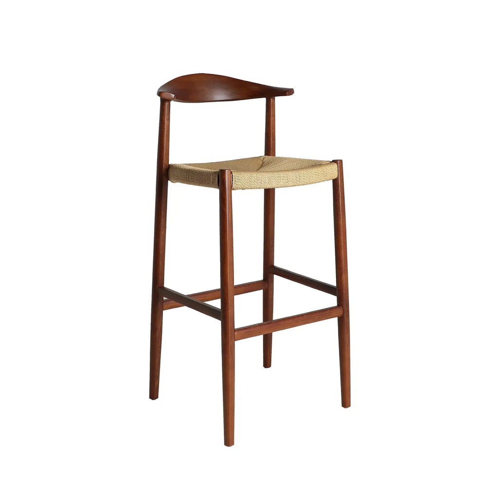 Chaise de Bar en Bois d'Hêtre ZELHEM - 51 x 51 cm KODU