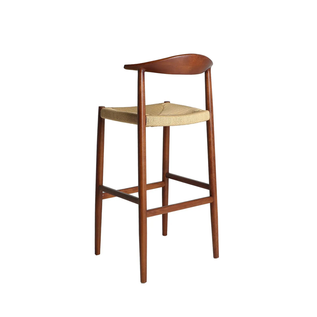 Chaise de Bar en Bois d'Hêtre ZELHEM - 51 x 51 cm KODU