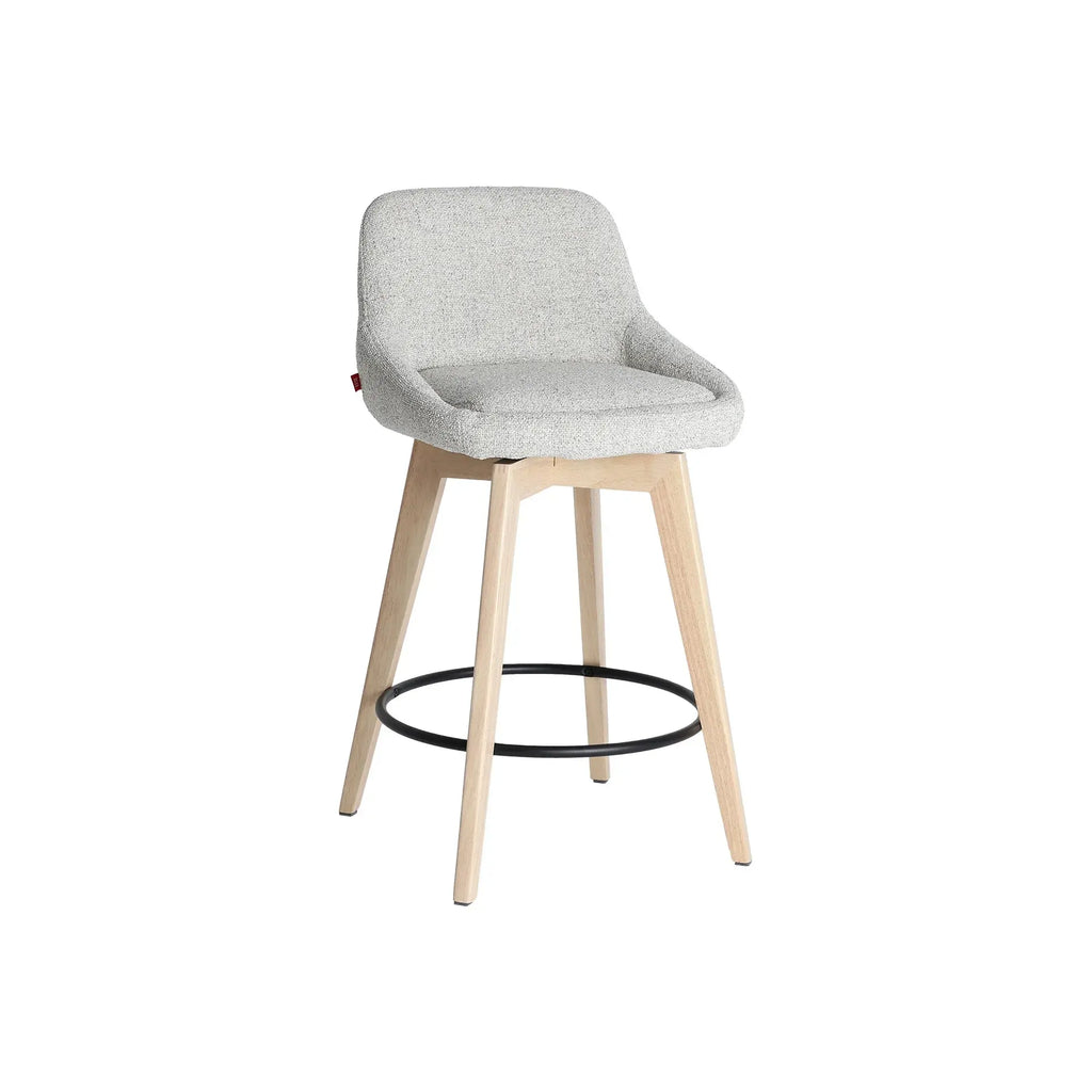 Chaise de Bar en Bois d'Hévéa ARVIEU - 49 x 50 cm KODU